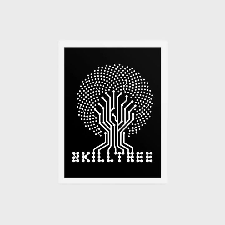 Skill Tree 12" x 16" Framed Poster - Gameparel