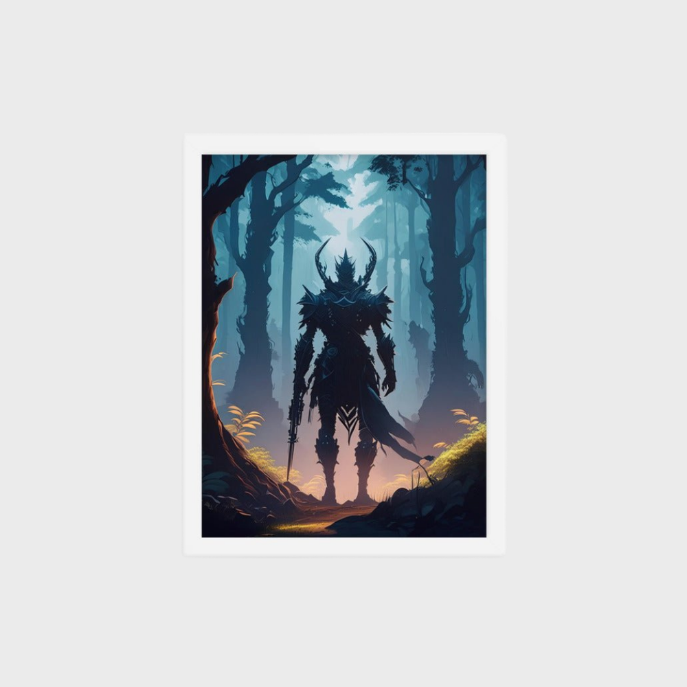 Mysterious Silhouette 12" x 16" Framed Poster - Gameparel