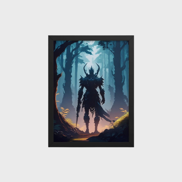 Mysterious Silhouette 12" x 16" Framed Poster - Gameparel